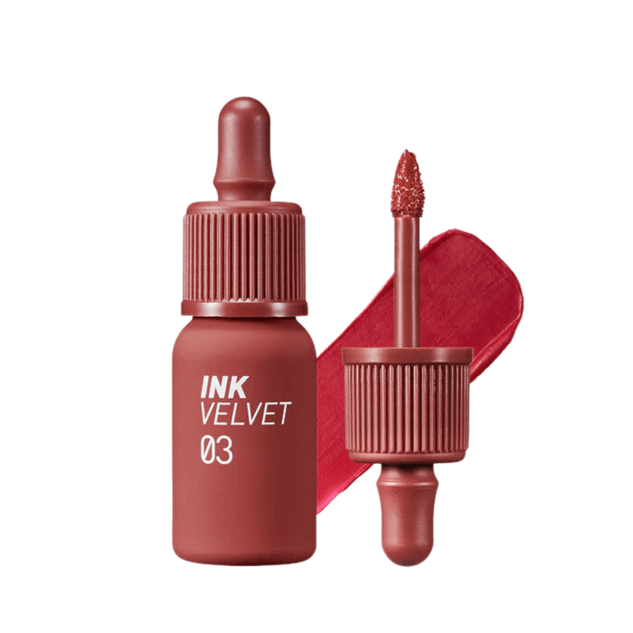 Peripera Ink The Velvet AD Lip Tint (5 Colors) - UShops, Marine collagen, Moisturizing, Softens lips, Rusty orange-red,