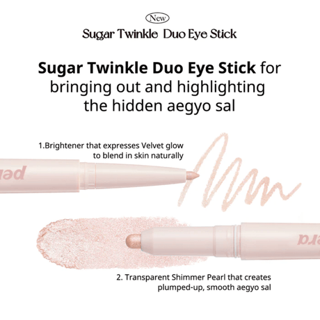 Peripera Sugar Twinkle Duo Eye Stick #03 Glimmering Pink - UShops