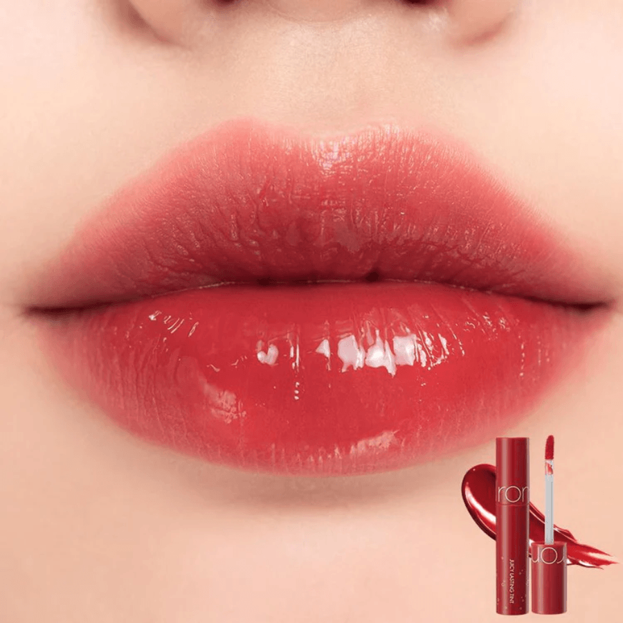 rom&nd Juicy Lasting Tint Sparkling Series #16. Corni Soda - UShops, Juicy Lip Gloss, Mysterious Red Lip Tint, Intensifying