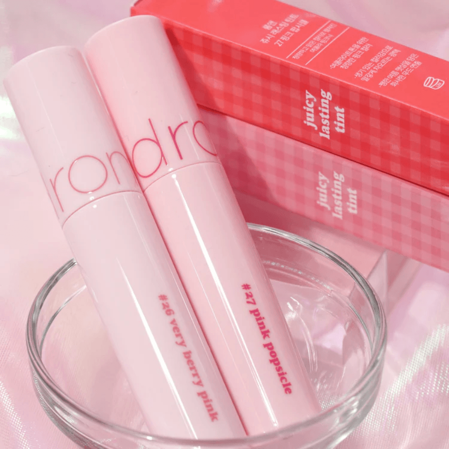 rom&nd Juicy Lasting Tint Summer Pink Series #27. Pink Popsicle - UShops, Beauty Product, Long-lasting tint, Shimmery finish
