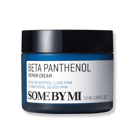 SOME BY MI Beta Panthenol Repair Cream: pH-balancing, non-comedogenic cream. Controls oil, improves wrinkles, soothes skin.