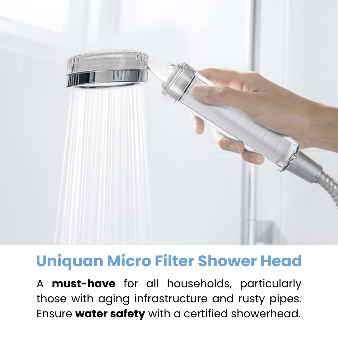 Uniquan Micro Filter Shower Head (Shower head + 1 Filter) - UShops