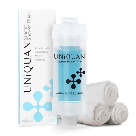 Uniquan Vitamin Shower Filter - Aqua Blue Lemon - UShops, Beauty & Health, Antioxidation, Moisture, Tropical Breeze,