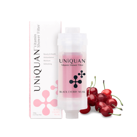 Uniquan Vitamin Shower Filter - Black Cherry Musk - UShops Korean Cosmetics, Romance, Relaxation, Alleviate stress,Vitamin C