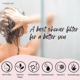 Uniquan Vitamin Shower Filter - Cherry Blossom / Sakura - UShops, Easy Installation, Skin-benefiting properties, Romance