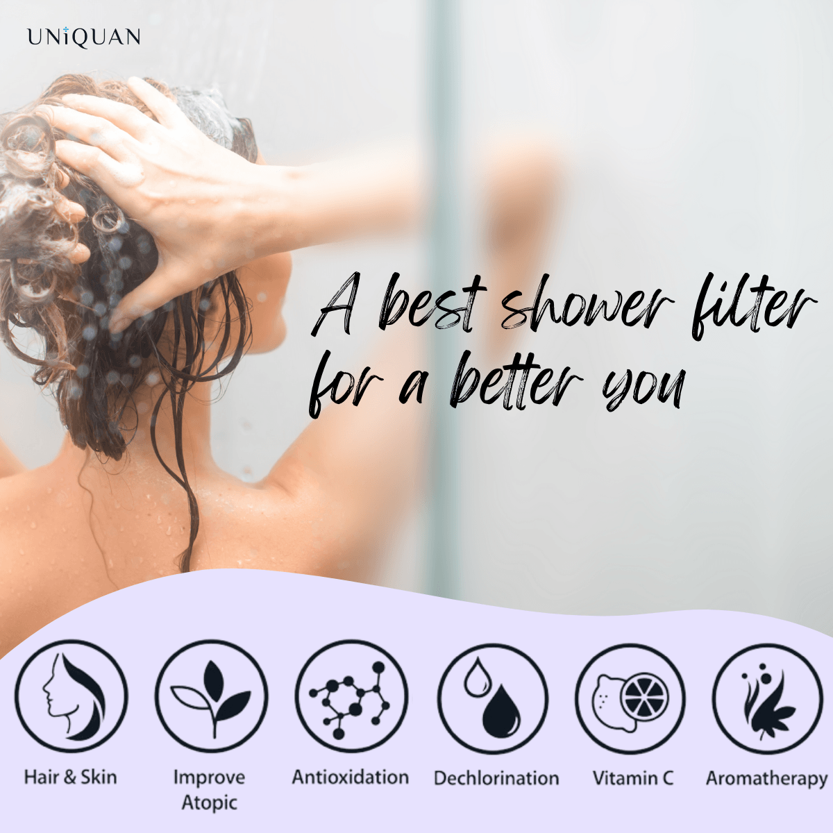 Shower Head & Vitamin C Shower Filter Aroma Therapy Lemon Fragrance